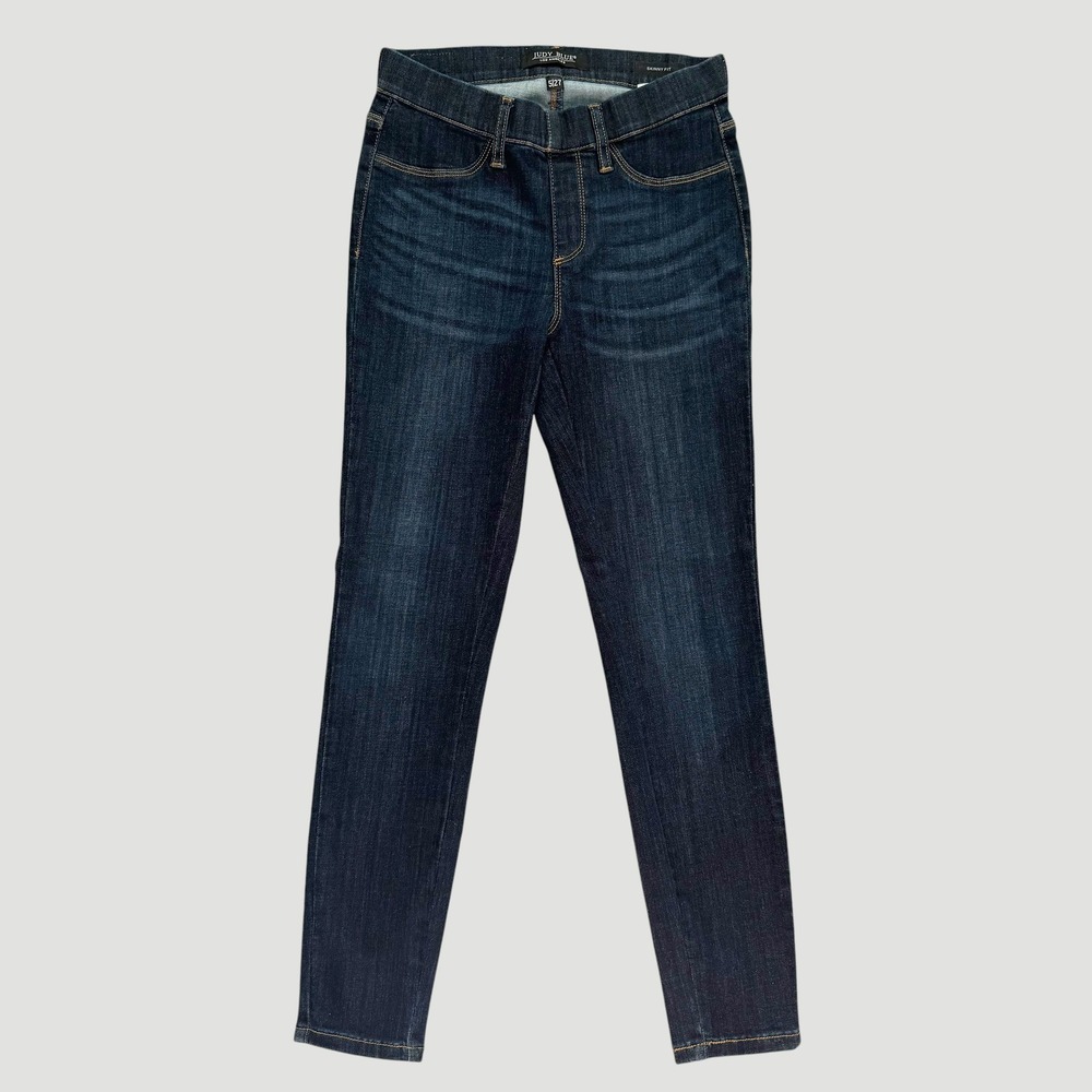 Judy Blue Skinny Fit Dark Wash High Rise Pull On Jeans Size 5 27 26 bodycon